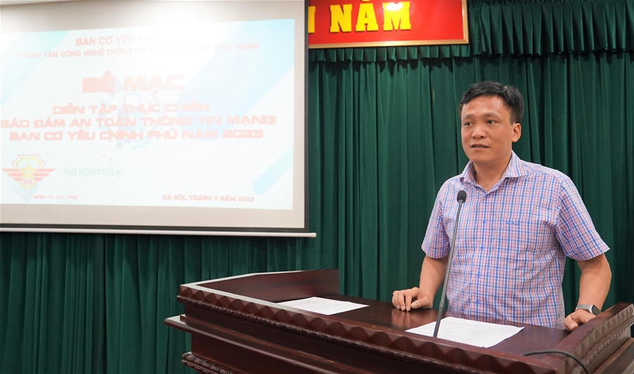 Bế mạc diễn tập thực chiến bảo đảm an toàn thông tin mạng Ban Cơ yếu Chính phủ năm 2023